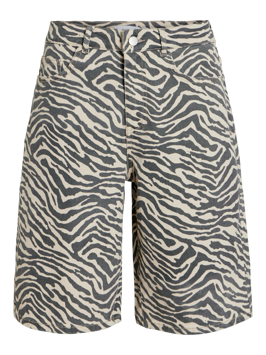 Vichia denim shorts - Birch/zebra